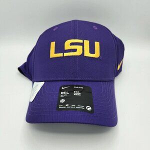 NEW Louisiana State LSU Tigers Nike Club Cap Purple Campus Hat Strapback M/L